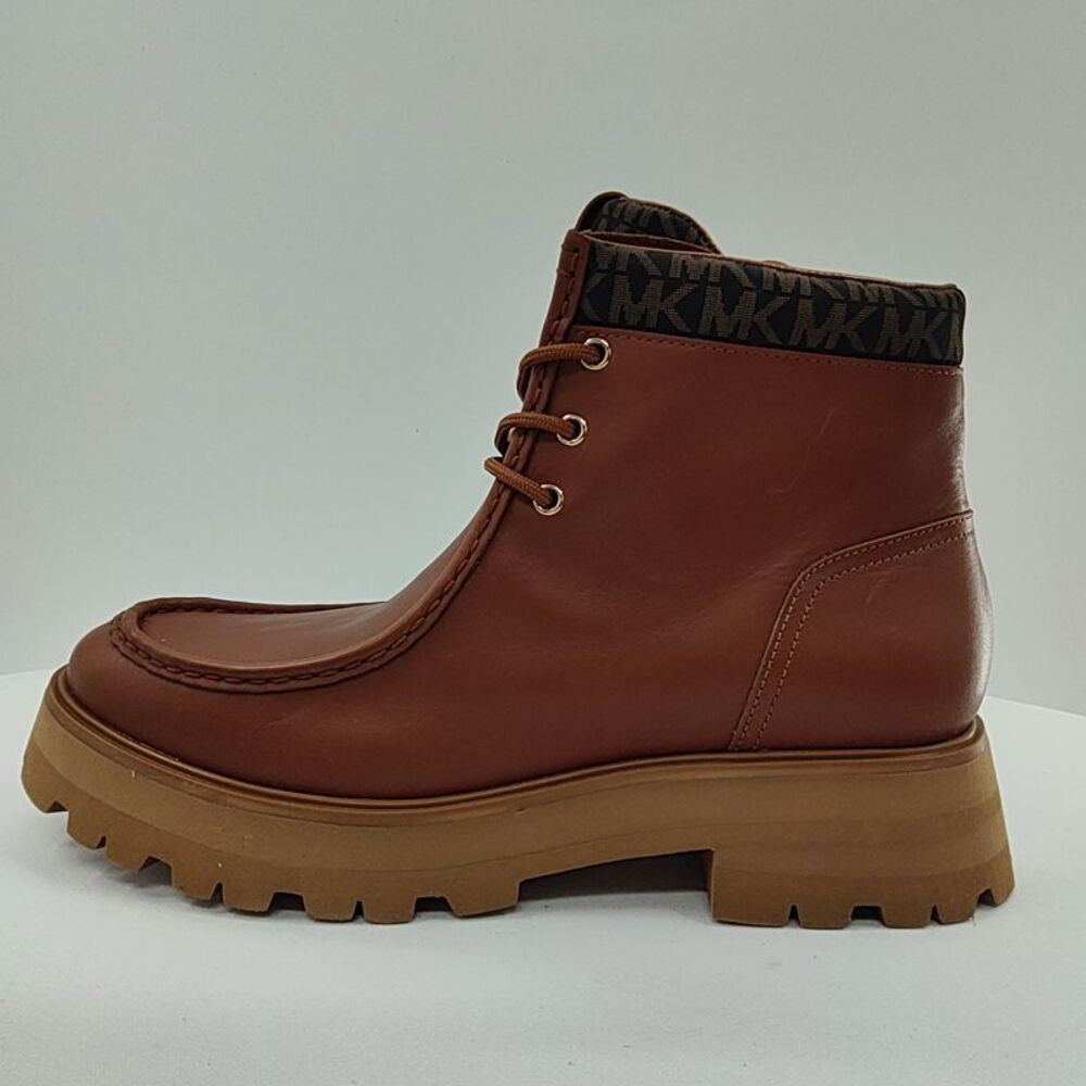 Michael Kors Women Cade Leather Ankle Boot Brown Shoes 11